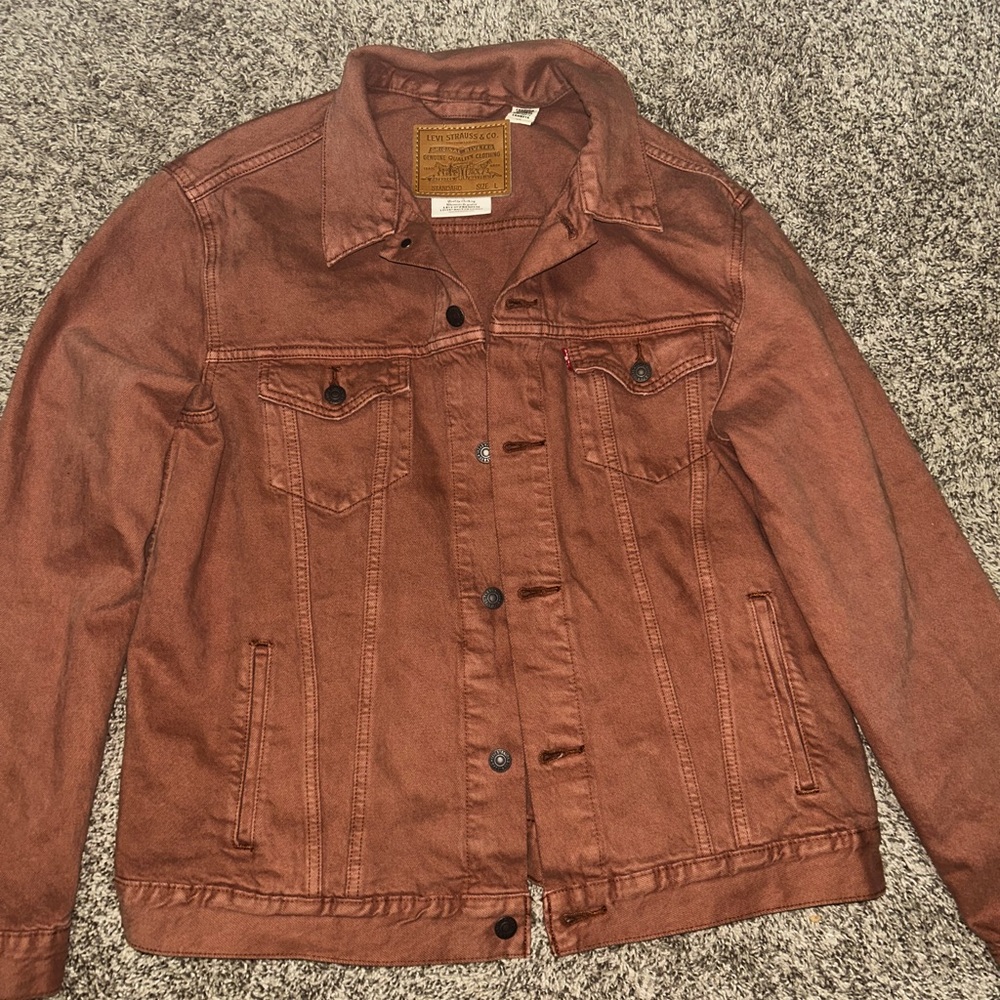 Levi Strauss faded light orange brownish red Coat